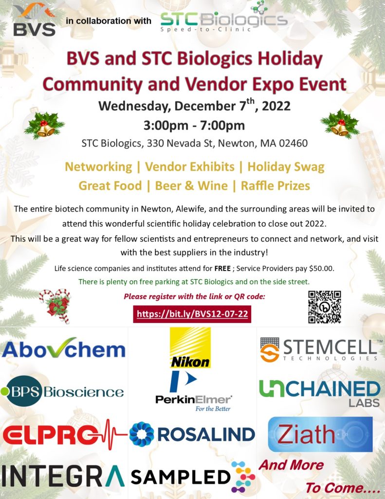BVS and STC Biologics Holiday Community and Vendor Expo Event The