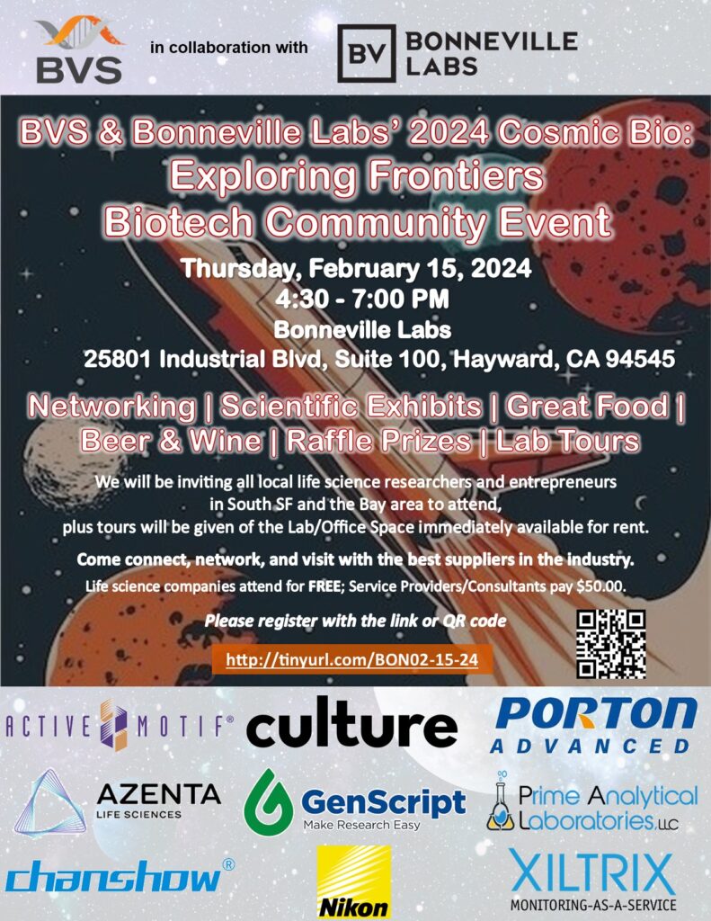 BVS & Bonneville Labs’ 2024 Cosmic Bio: Exploring Frontiers Biotech ...